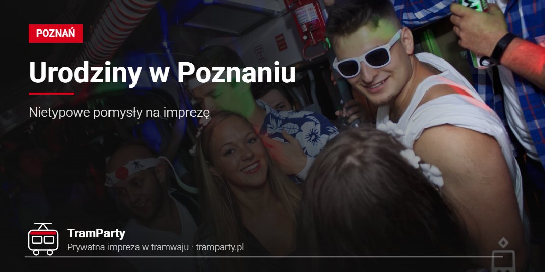 Urodziny w Poznaniu – Nietypowe pomysły na imprezę Urodziny w Poznaniu – goście bawią się w imprezowym tramwaju TramParty w kolorowych światłach
